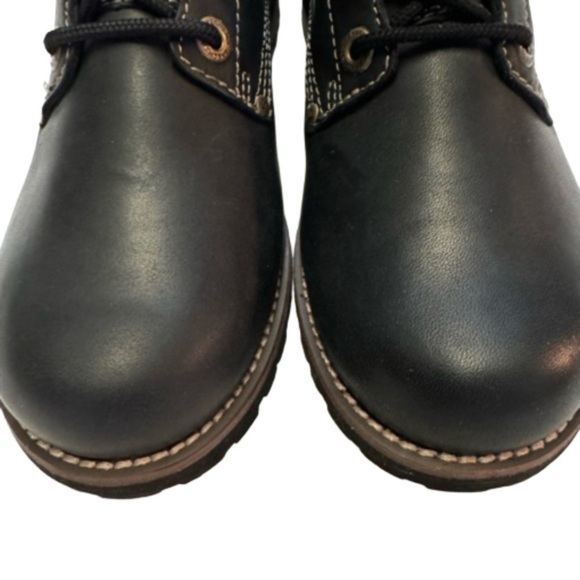 Sketchers Women’s Black Boots Size 7.5 Lace Up White Stitching NEW - Picture 4 of 13